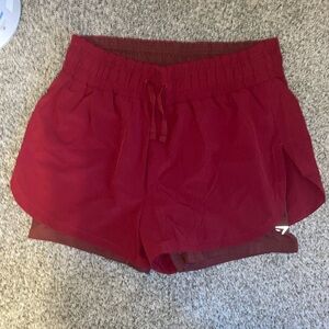 NWOT Gymshark 2 in 1 running shorts